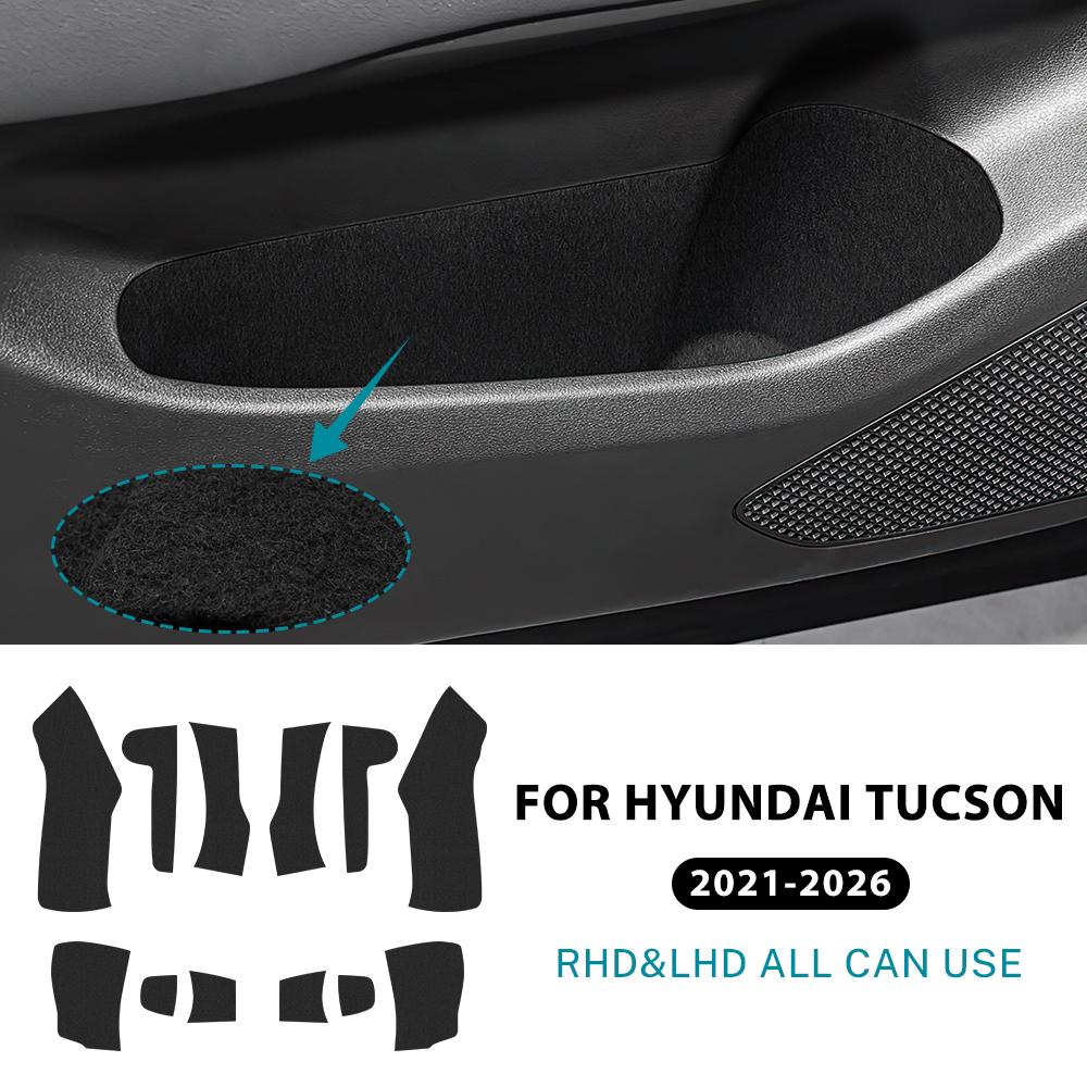 Suede Interior Stickers for Car Door Panel Map Pocket Armrest Glove Box Center Console Trim for Seat Leon Hyundai Tucson Kia Sportage