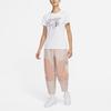 Nike T Shirts Women's White Crew Neck Moderate Straight Fit DQ3148-100