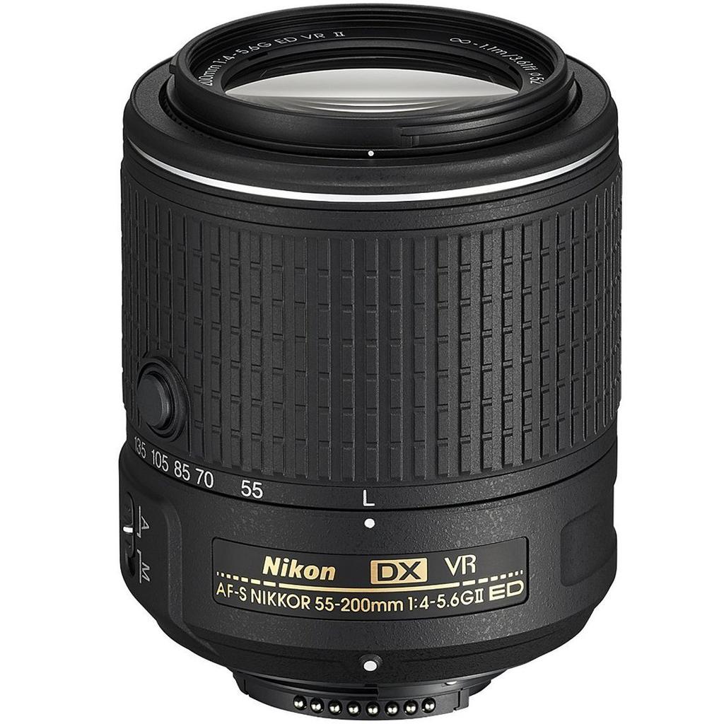 Nikon Телеобъектив с переменным фокусным расстоянием DX VR Zoom Nikkor ED Только для формата Nikon DX AF-S 55-200mm f/4-5.6G