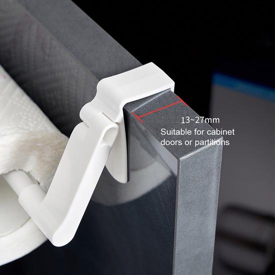 Держатель для бумажных полотенец Прочный, несущий удар, без дырокола, простая в установке, пластиковая пленка, подвесной держатель для хранения полотенец