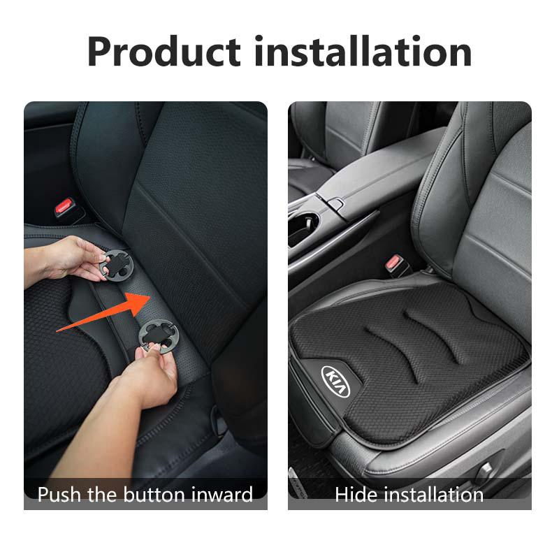 Car Seat Cushion Ice Silk Breathable Storage Bag Cushion Interior Accessories For KIA Stinger Optima Cerato Soul Venga Forte QJ2