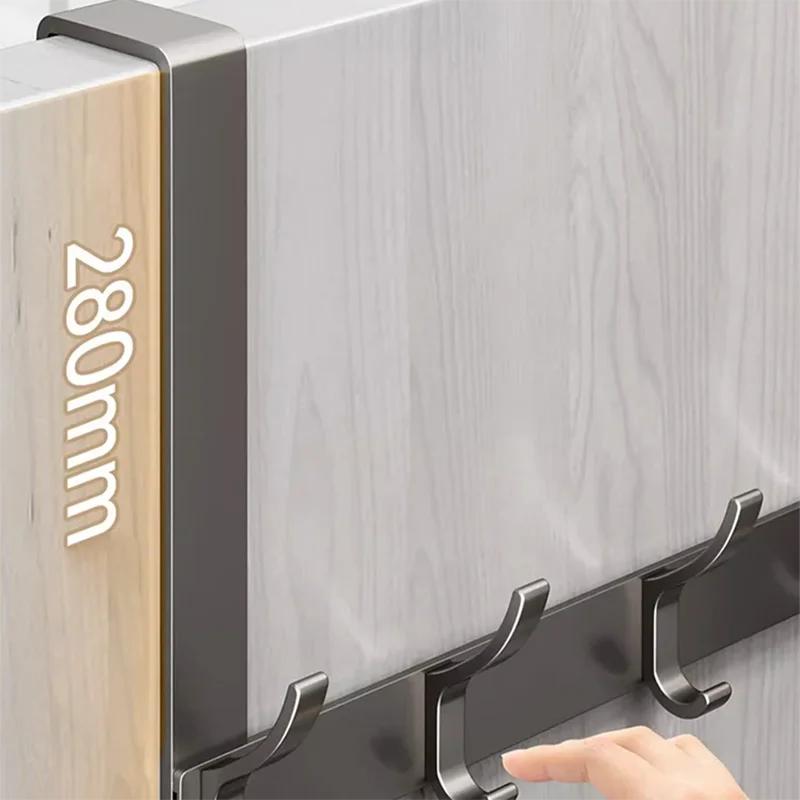 Hooks Over The Door Home Organizer Rack Clothes Coat Hat Towel Hanger Bathroom Accessories Holder Door Hang Quick Installation
