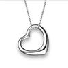 Fashion Heart Pendant Girls Necklace Jewelry Top Quality Silver 925 Chain Choker Necklace for Women Accessories On Neck