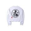 Li Ning New York Fashion Week Series свободный свитер с длинным рукавом и круглым вырезом, женская толстовка, стандартный белый цвет AHSP392-1