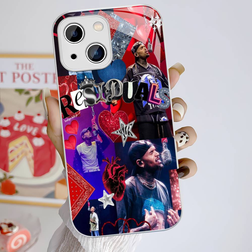 C-Chris B-Brown Для IPhone 14 13 12 Mini 11 Pro XS Max X XR 14 Plus Закаленное Стекло Чехол