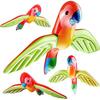 YOVEKAT 10-Piece Hawaiian Party Supplies Set with Inflatable Flamingo, Palm Tree, and Beach Ball Set for Hawaiian Tropical Summer Pool, Cooler, and