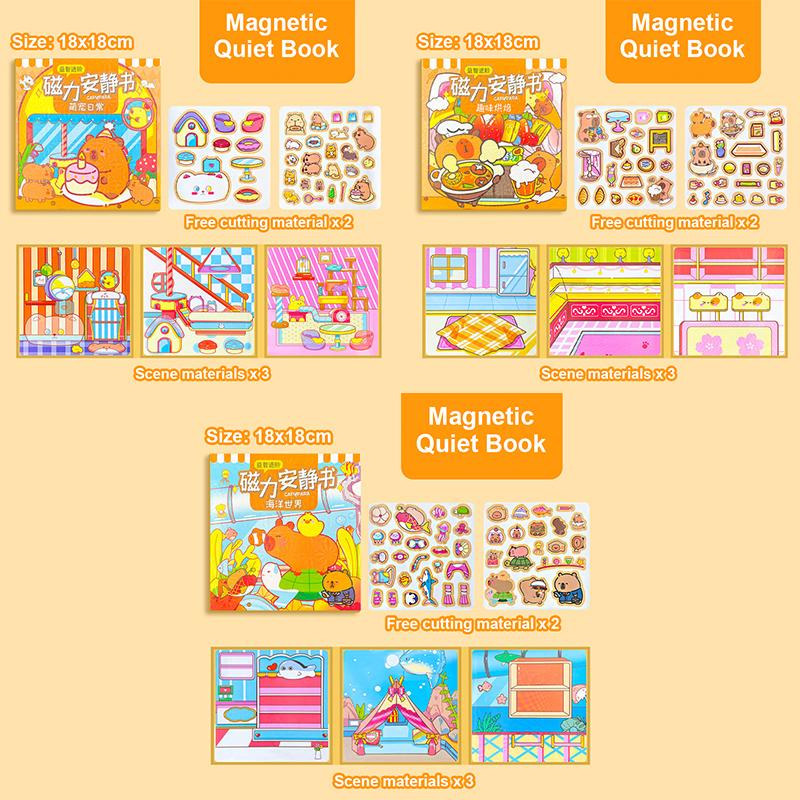 Капибара Магнит на холодильник Мультфильм Игра Книга День рождения Мероприятия Справочник Тихая Книга Целый Детский Декоративный