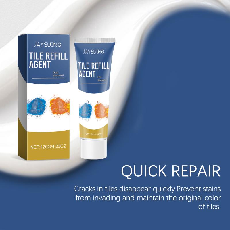 ZEXEF 120ml Waterproof and Mildew-proof Adhesive Tile Sealer Cracks Floor Grout Silicone Pen Repair Bathroom Pool Ceramic