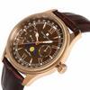 Watch Moon Phase Multi Calendar 5 ATM Water Resistant Business Formal Leather Belt Limited Model Pink Gold Brown [Salvatore Mara] Men's SM24110-PGBR