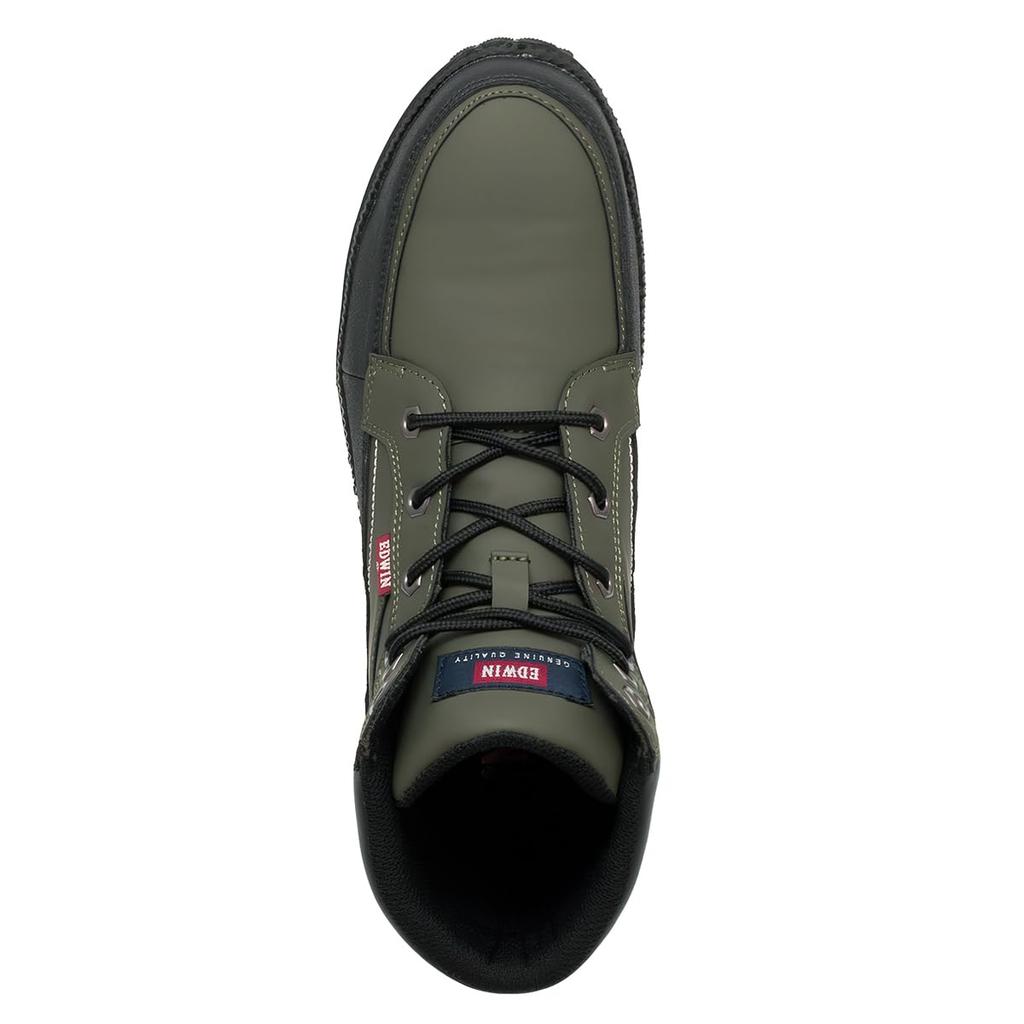 Edwin Safety Wide Rubber Steel Toe Work Esm101 Size Men's High-Top Sneakers, Fit, Lightweight, Shock-Absorbing, Non-Slip, Sole, Cap, Lace-Up, Shoes,