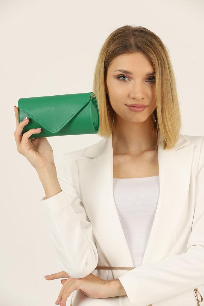 Women's Stylish and Useful Evening Dress Bag Yeşilsoft Leather Evening Dress Bag