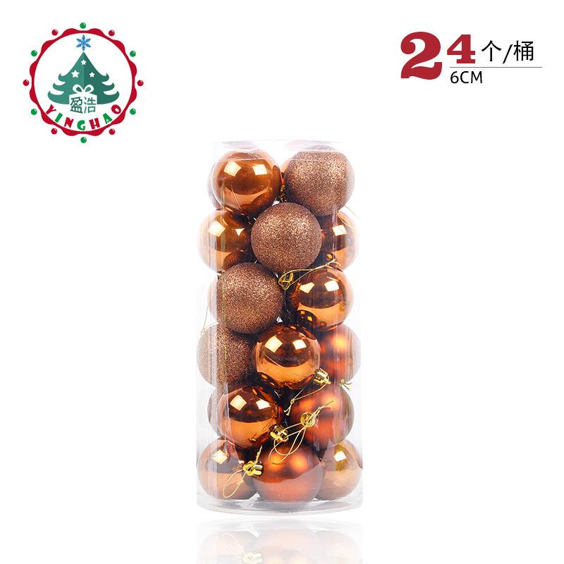 24 шт./бочка, Рождественский шар, рождественская елка, безделушка, висячие подвески, украшение для дома, вечеринки, свадьбы
