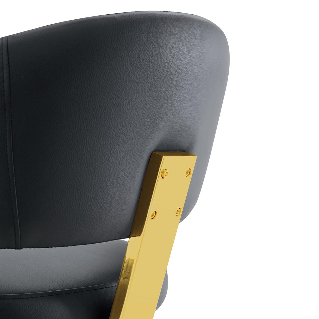 Modern swivel chair with metal frame, comfortable upholstery, 360 degrees rotatable, ideal for office & living room