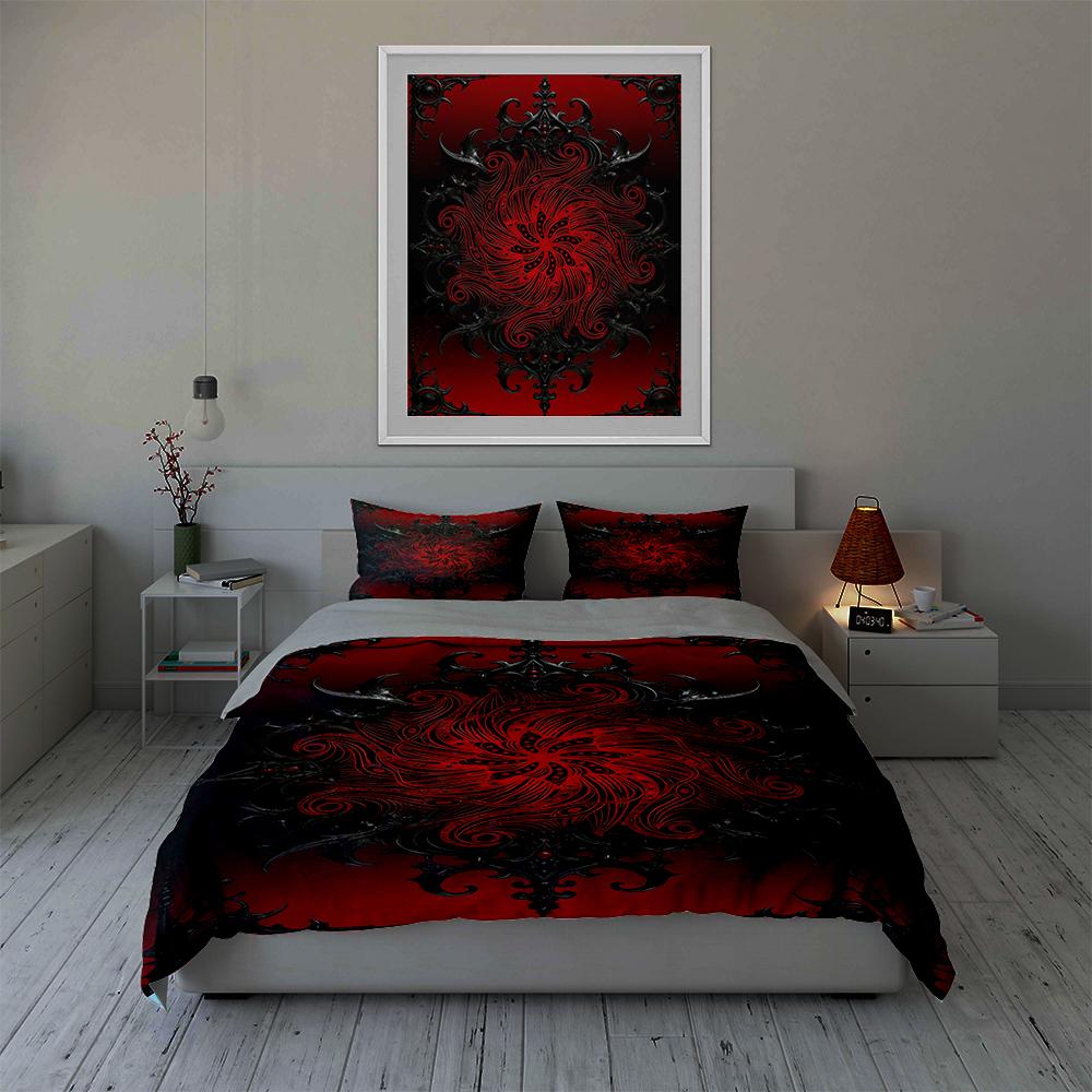 Swirling, ornate, bold. Bedding Duvet cover sets Duvet covers Pillowcases gifts (1 * Duvet Cover 2 * Pillowcases, without duvet insert)
