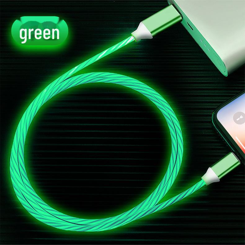 Светящийся кабель для зарядки Streamer для Apple, Android, Type-C, Huawei — красочный и светящийся для автомобиля.