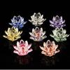 Healing Crystals Jewelry Counter Crystals Lotus Flower Tabletop Crafts Fengshui Ornaments