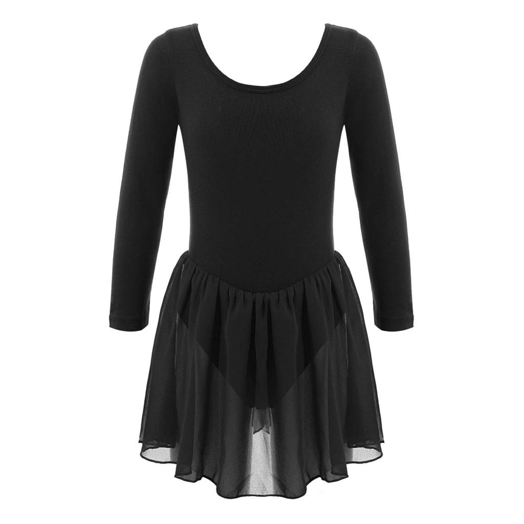 Девушки с длинными рукавами для балета, гимнастики, танцевального трико, платье-пачка, танцевальные костюмы для выступлений