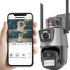 Уличная водонепроницаемая солнечная WiFi камера видеонаблюдения с полноцветным ночным видением, 4G удаленный доступ, не требует сети.