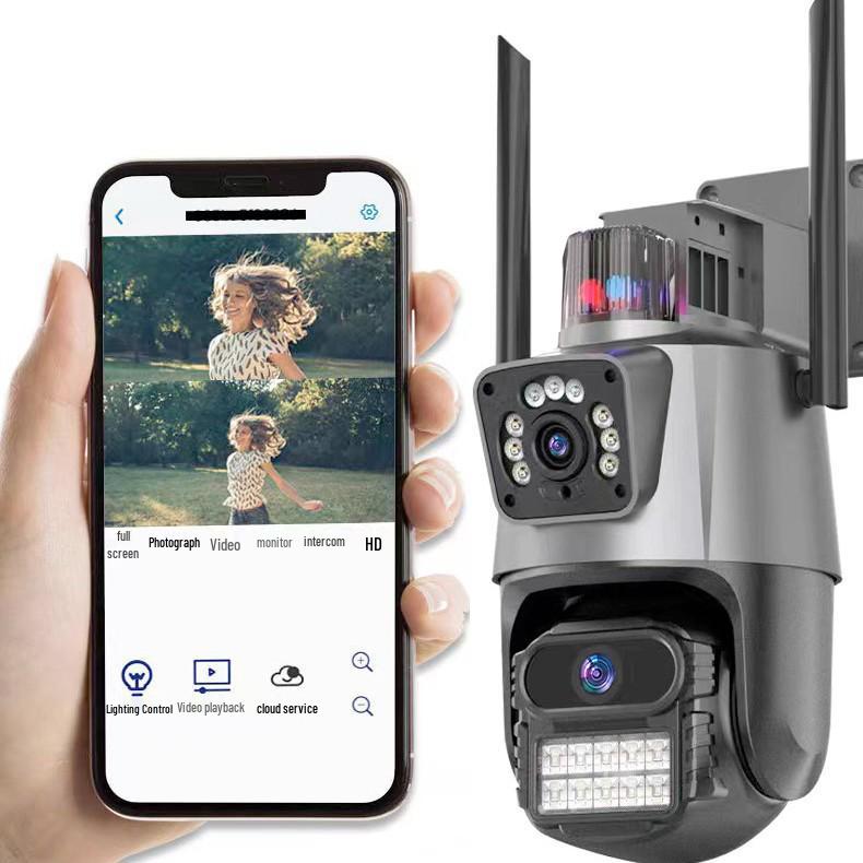 Уличная водонепроницаемая солнечная WiFi камера видеонаблюдения с полноцветным ночным видением, 4G удаленный доступ, не требует сети.
