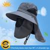 Unisex Summer Sun Hat with Wide Brim and UV Protection for Cycling, Fishing, Hiking, and Outdoor Activities