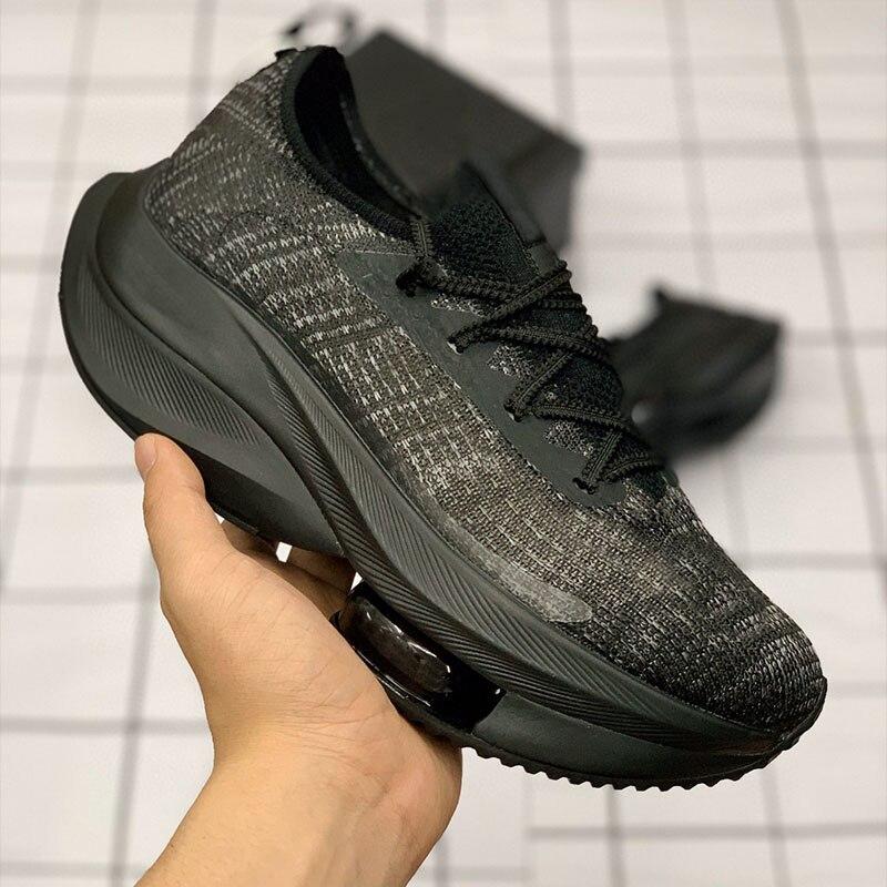 Новая эластичная обувь, мужские и женские тренировочные марафонские кроссовки на воздушной подушке, максимальный размер 45, с коробкой