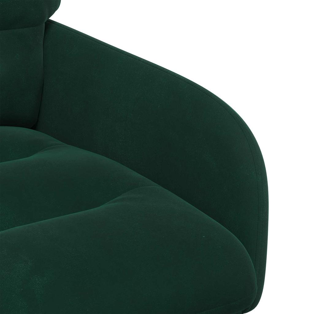 Dining Chairs 2 pcs Velvet Dark Green 59 x 59.5 x 90 cm