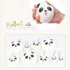 Plush Key Pendant Ultra Soft Anti-fall Adorable Slow Rebound Panda Buns Bag Strap Pendant for Anniversary Gift