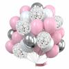 30 шт., металлические латексные шары Globos, конфетти, прозрачные воздушные шары, свадебное украшение, детский душ, декор для свадьбы, дня рождения