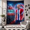 Настенный гобелен с индивидуальным именем и текстом, Декоративный гобелен Эрлинга Холанда для спальни