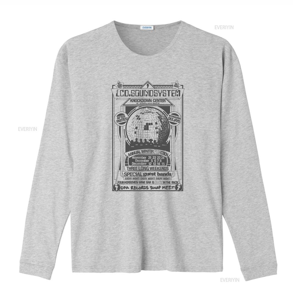 LCD Soundsystem 2024 Winter Annual Function T Shirt Full Size S 5XL with Knockdown Center Design and Party Details vintage