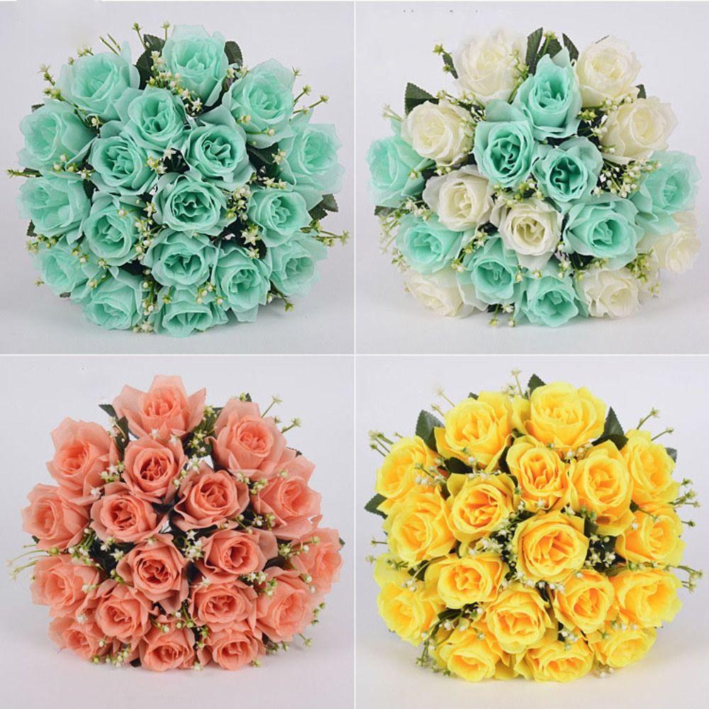 18 Head Valentine's Day Flowers Natural Simulated Rose Photography Photo Gift Home Decorative