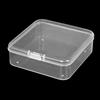 Mini Box Square Clear Earrings Rings Beads Jewelry Storage Case Container Box