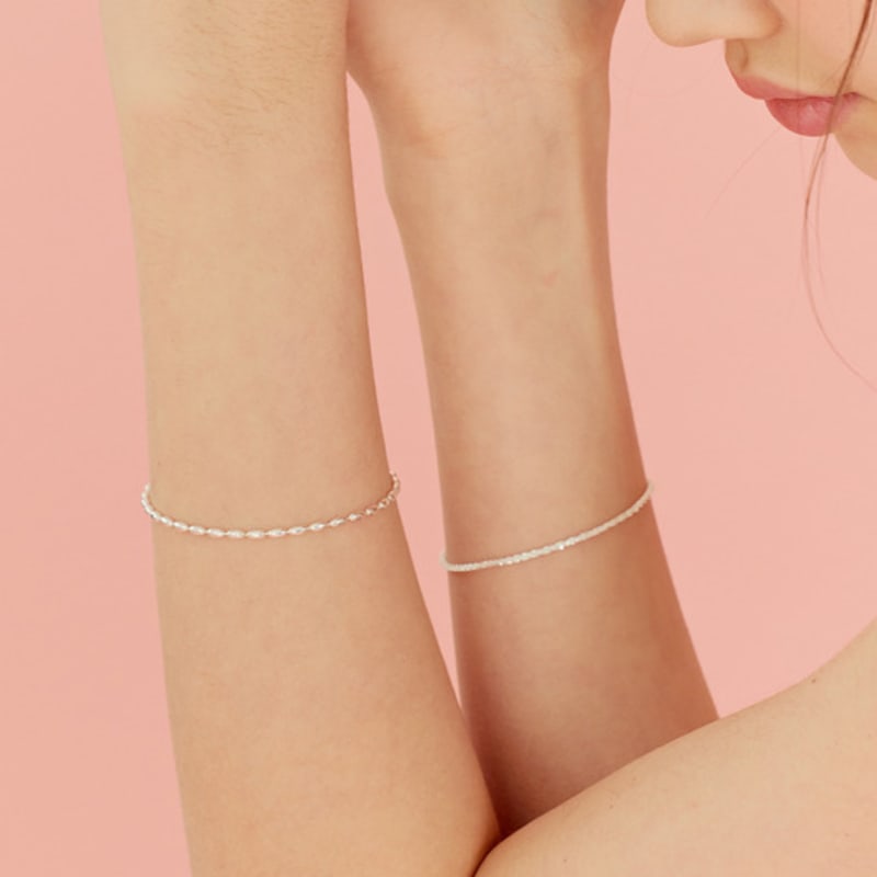 Murmur [925silver]Shine Egg Bracelet