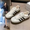 Leather German Training Shoes Women's Platform White Shoes Women's Shoes 2025 Autumn New Forrest Gump Shoes Casual Sports Board Shoes