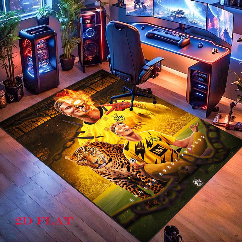 Vinicius Jr. Fury Poster Carpet Rug for Living Room Bedroom Home Sofa Decoration,Kids play Nonslip Floor Mat