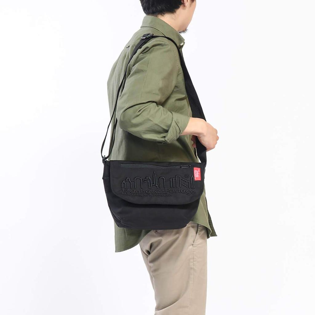 Сумка-мессенджер Официальная сумка-мессенджер с вышивкой MP Повседневная сумка-мессенджер Темно-синяя [Manhattan Portage]