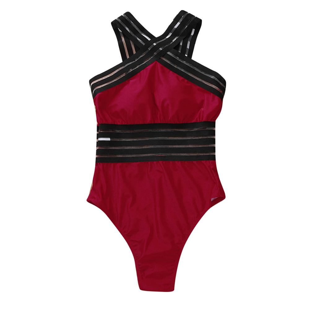 Женский сексуальный цельный бикини с пуш-ап, купальник, пляжная одежда