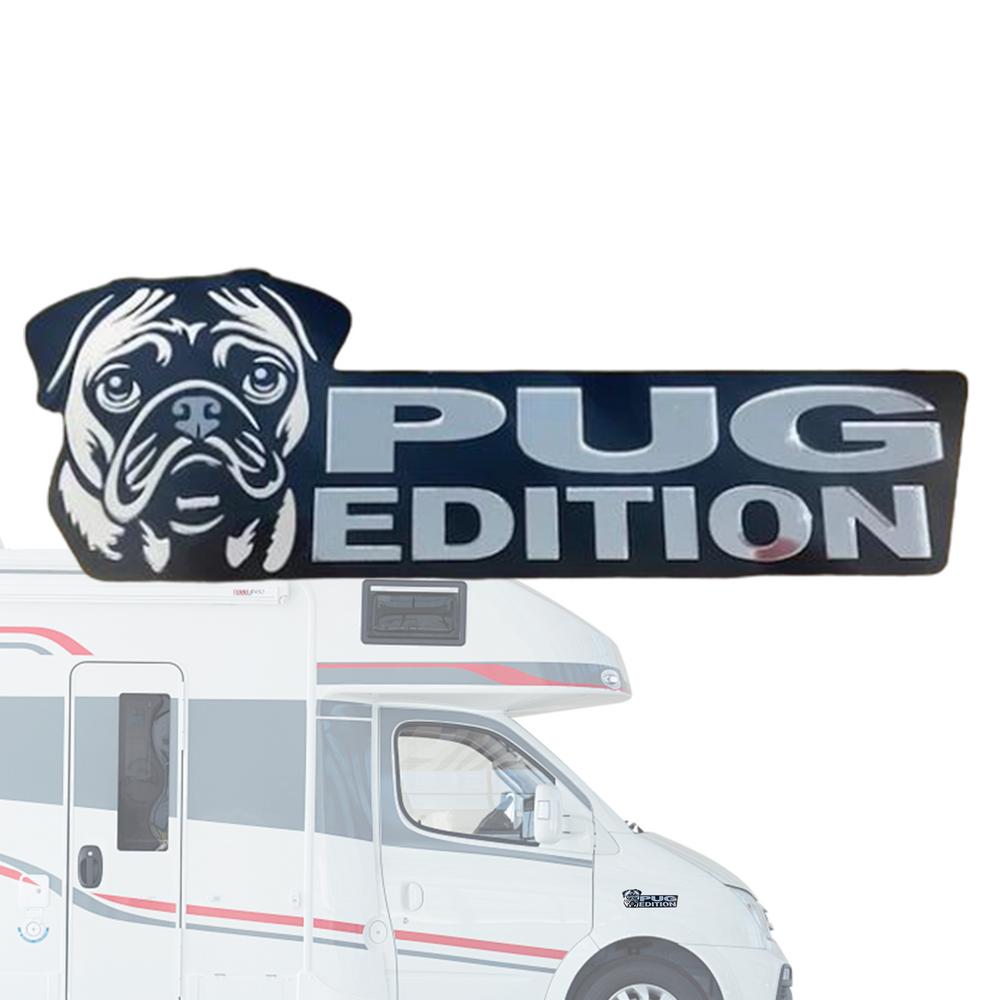 Dog Cart  Emblem Car 3D Dog Edition Acrylic Car Badges Stickers Automotive Badge Decals And Stickers Exterior Decoration