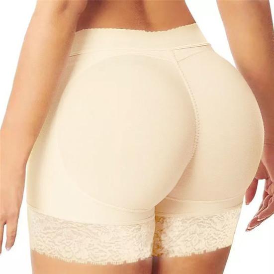 Women Underpants Fake Buttock High Waist Tummy Control Butt Lifted Seamless Soft Breathable Elastic Butt Lifter Body Shaper Panties Padded Underwear