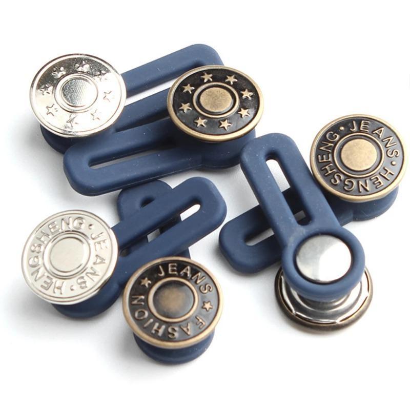 6pcs Waist Expanding Buttons, Staple-Free Removable Buttons, Universal Expanding Buttons for Jeans