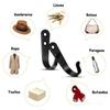 Durable Iron Coat Hooks Set of 5/10 Wall Mounted with Rust Proof Screws for Home Office