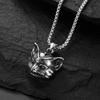Cat Head Necklace For Men Stainless Steel Men Necklace Simple Animal Jewelry Korean Style Jewelry Cosplay Accessorycool Stuff