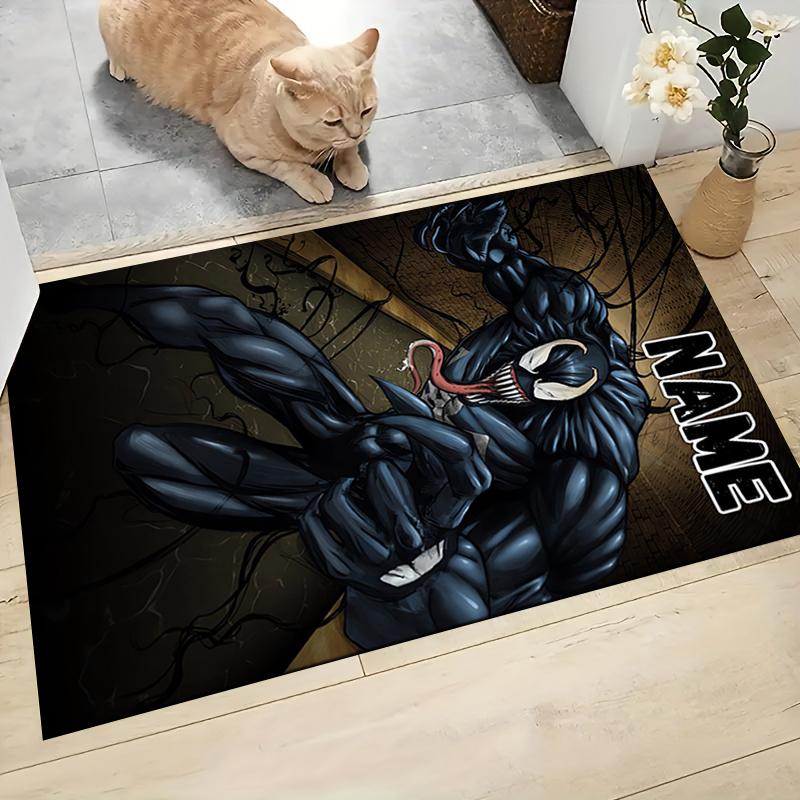 Custom Name Iron Man: Power Courage Carpet Rug Customizable Soft Washable Anti-Slip Home Living Room Sofa Mats Personalized Rug. 0909434