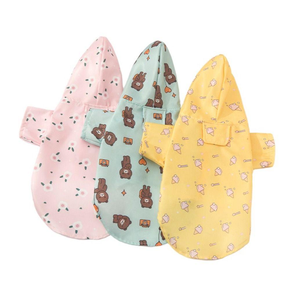 Print Puppy Short Sleeve Outdoor Poncho Fashion Pet Supplies  Chihuahua