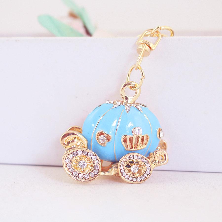 Креативный брелок для ключей в виде тыквы с бриллиантами - милый подарок и аксессуар для сумки для женщин