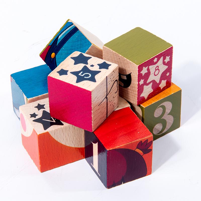 Деревянная дорожная головоломка и игрушка для рыбалки для младенцев, малышей, мальчиков и девочек - Детский строительный блок-пазл в жестяной коробке