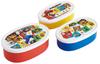 Skater Lunch Sealable Storage Made In Japan Medium Small Set of Super Mario SRS3SAG Boxes, Containers, (Large 400ml, 280ml, 180ml), 3, Ag+