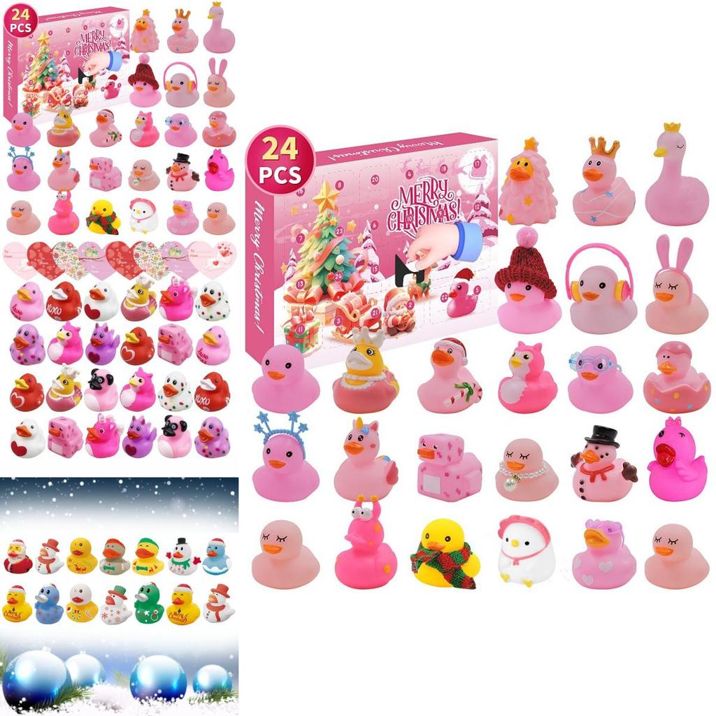 Whimsical Rubber Duck Blind Box For Kids Exciting Christmas Countdown Toy Gift Collection
