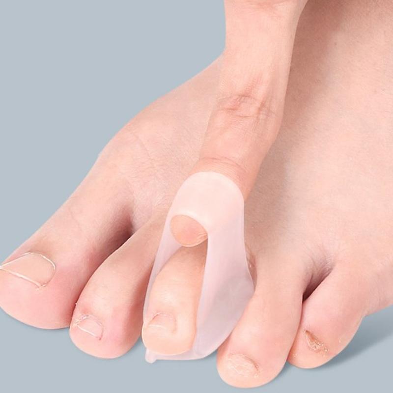 1 пара ортез для сгибания пальцев ног, молоткообразный выпрямитель пальцев ног, выпрямитель пальцев ног Sebs, обезболивающая накладка на палец, разделенный рукав для пальцев ног
