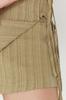 Women's Style Shorts Bermudas Khaki Woven Tied Linen Blend Short Skirt